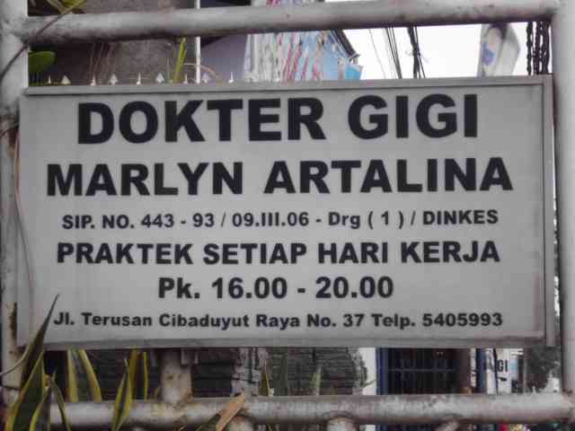 Dokter Gigi "Marlyn Artalina"