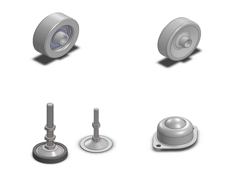 Skate Wheel  Adjuster Foot  Ball Transfer