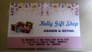 Kartu Nama Kelly Gift Shop