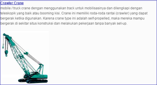 Crawler Crane
