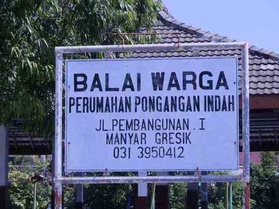 Balai Warga Perumahan Pongangan Indah