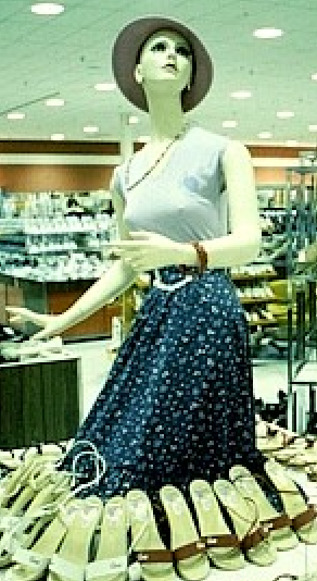 woman shoes area