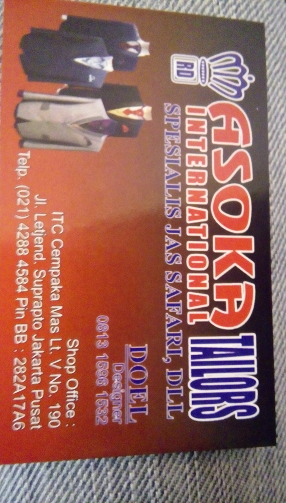 asoka kartu nama