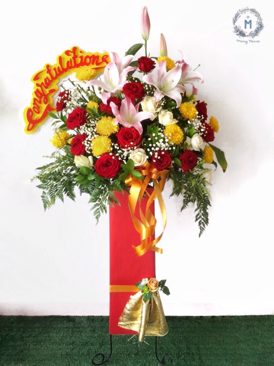 Congratulations Standing Flower