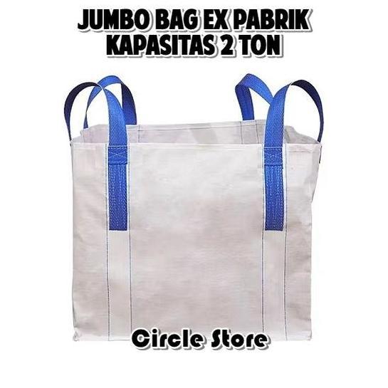Kantong Karung Jumbo Bag Tebal Kuat Ex Pabrik Kondisi 95% Bagus Kapasitas 500kg 1000kg 1 ton