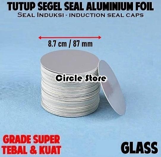 Tutup Segel Botol Kaca 8,7cm / Tutup Seal Alumunium Toples Glass 87mm