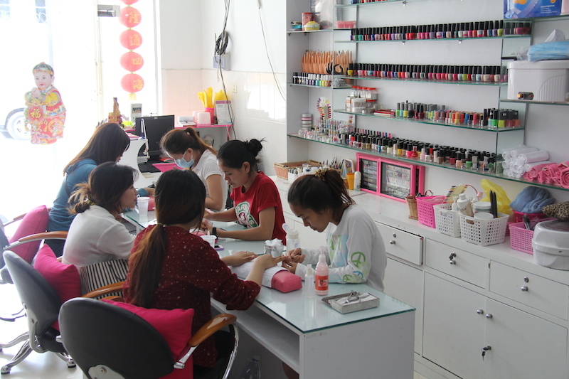 Nail Technicians at work!