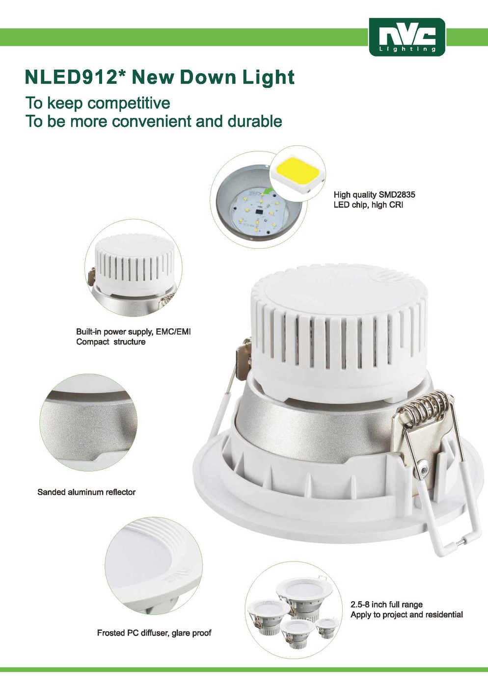 NLED912 Series Down Light Page 1