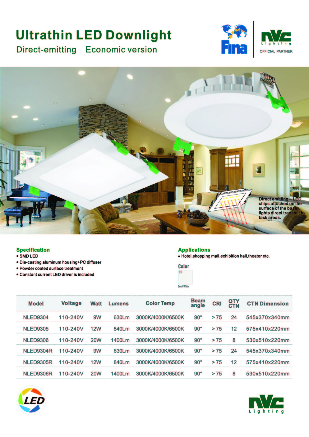 NVC Uitrathin downlight Page 1