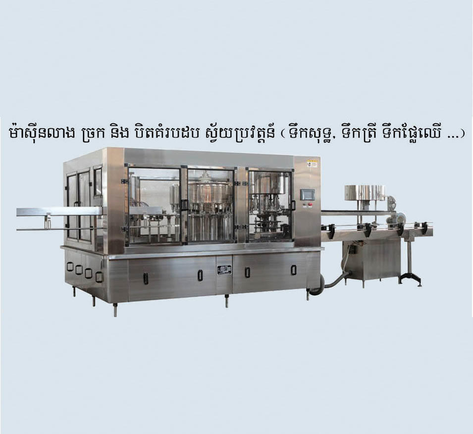 Washing Filling Capping machine (3in1)