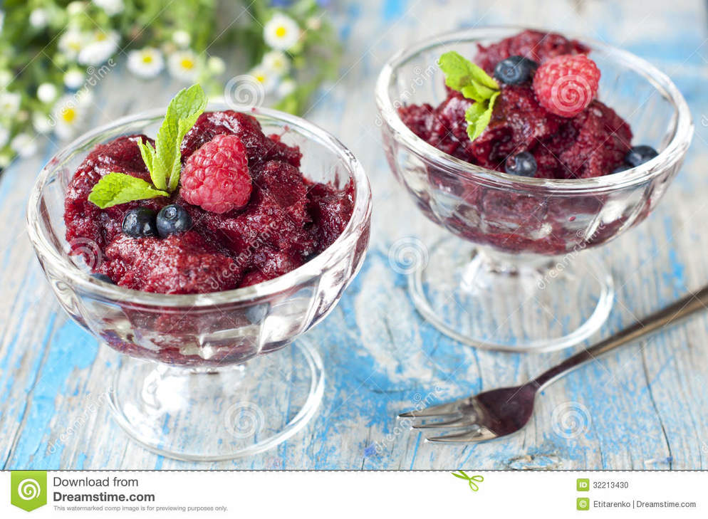 Blueberry Granita