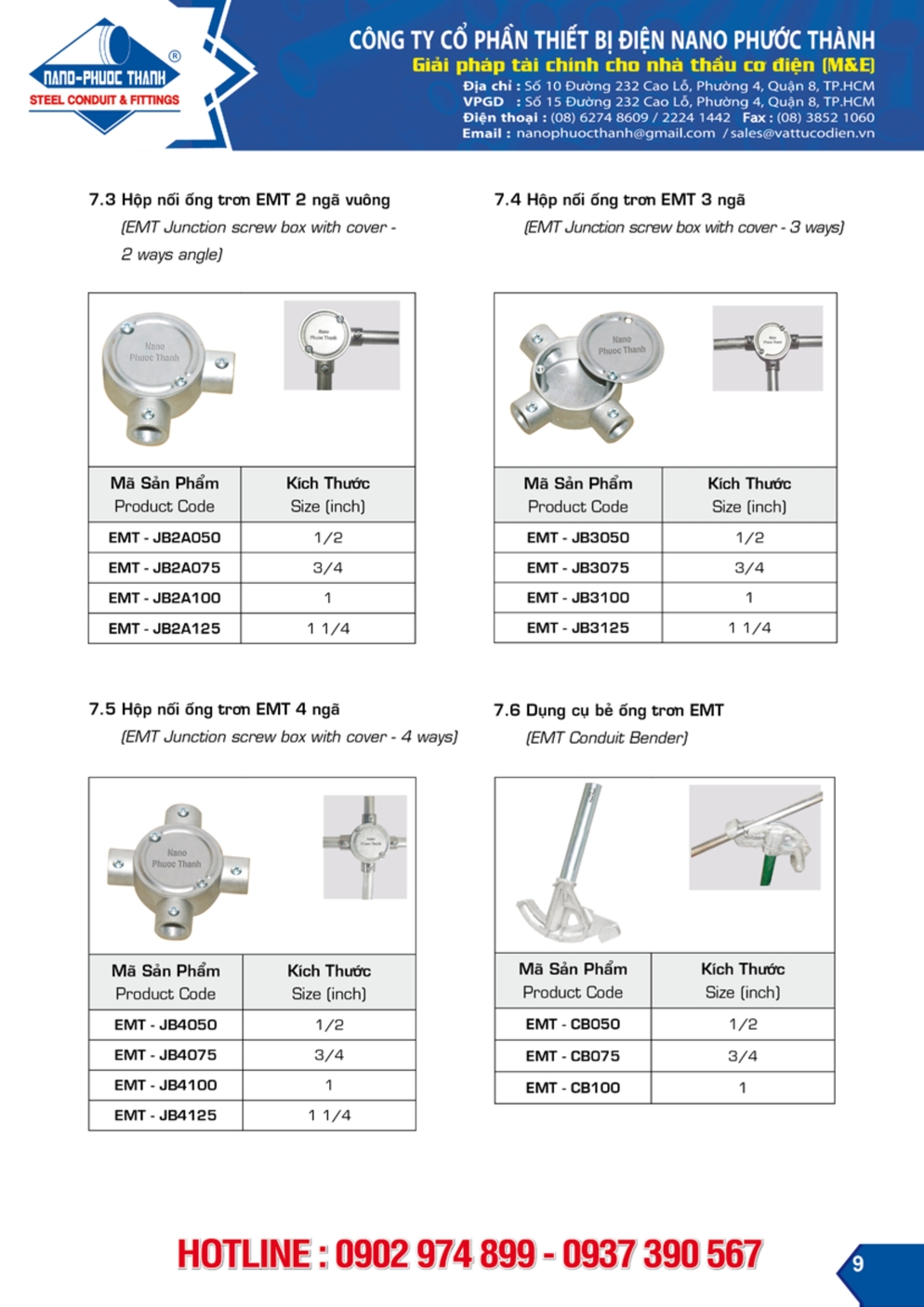 NANO PHUOC THANH EMT conduit