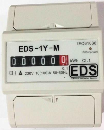 Singal Pase Din Rial Energy Meter Analog