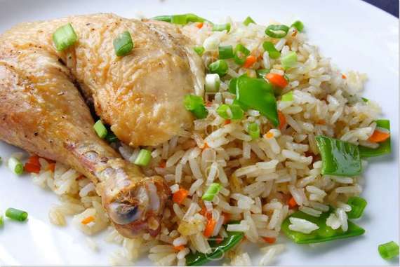 FRIED RICE WITH CHICKEN