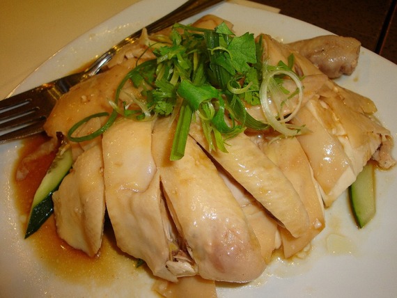 STEAM CHICKEN WITH OYSTER SAUCE