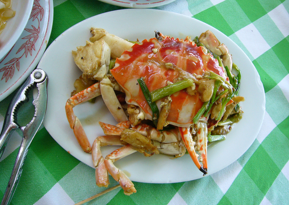 CRAB WITH GINGER AND SPRING ONIONS(100G)
