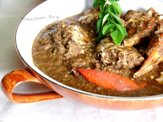 FRIED CRAB WITH GINGER & CURRY LEAVES (100G)