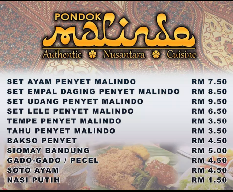 Restoran Pondok Malindo (DSD Groups Sdn. Bhd.) - Announcement on November 17, 2014 13:41