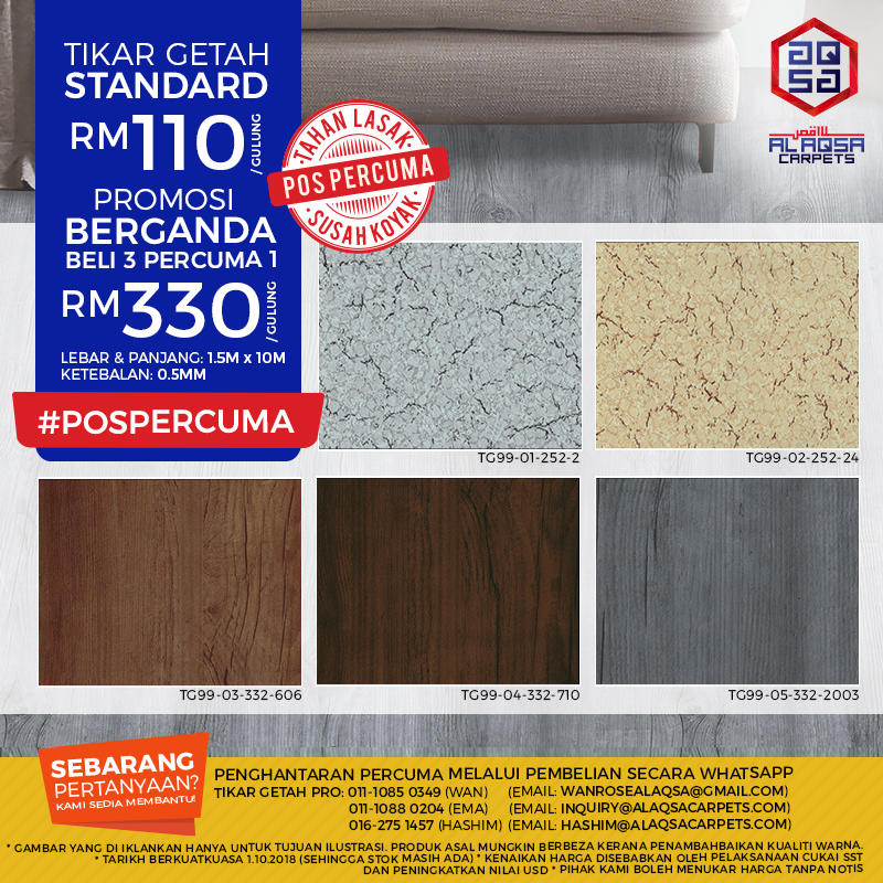 Al Aqsa Carpets - Announcement on October 01, 2018 15:27