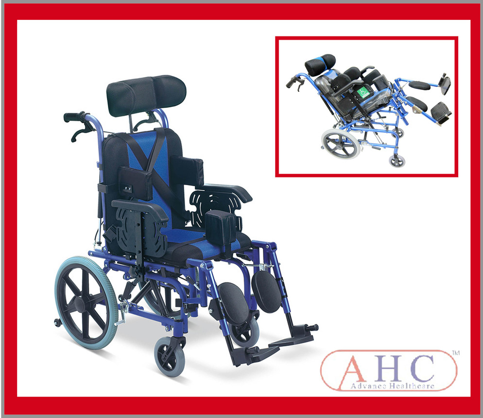 Aluminium Lightweight Frame with Comfortable Seat Children Wheelchair