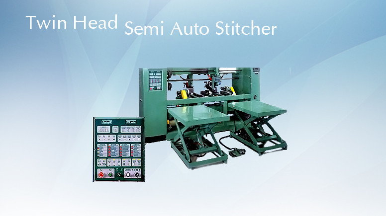 Twin Head Semi Auto Stitcher