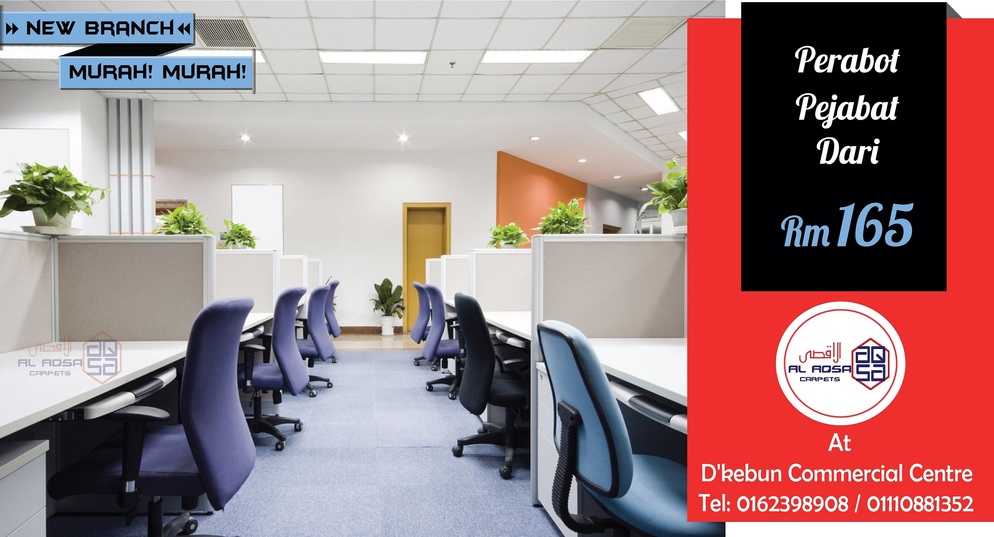 AlAqsa-Carpets-at-Dkebun-Commercial-Centre-Lowest-Price-Guaranteed-Perabot--Pejabat-Murah- office furniture- #AlaqsaCarpets