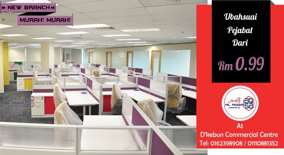 AlAqsa-Carpets-at-Dkebun-Commercial-Centre-Lowest-Price-Guaranteed-Ubahsuai-Pejabat-Murah renovation- #AlaqsaCarpets