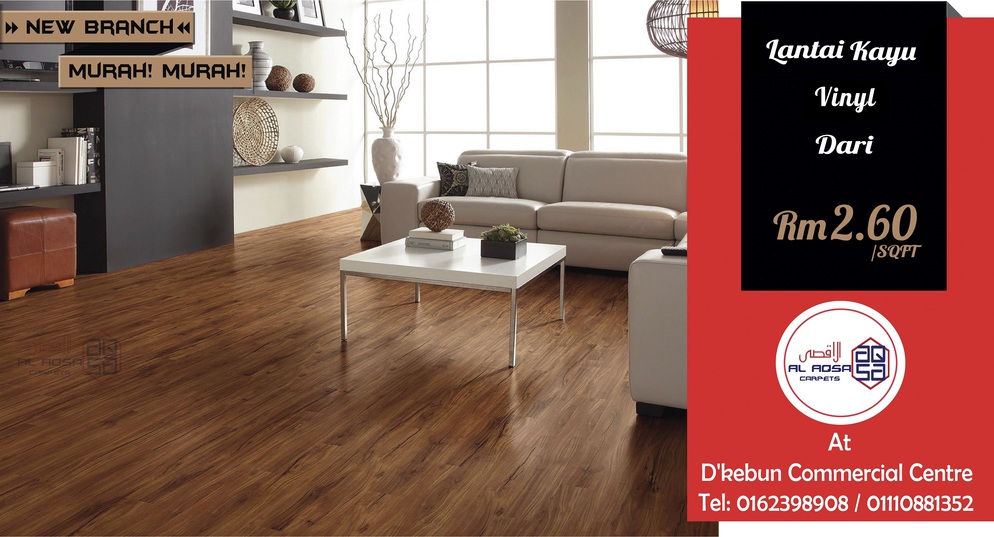 AlAqsa-Carpets-at-Dkebun-Commercial-Centre-Lowest-Price-Guaranteed-Lantai-Kayu-Murah wood vinyl-#AlaqsaCarpets