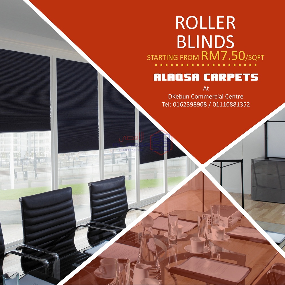 AlAqsa Carpets at Dkebun Commercial Centre Lowest Price Guaranteed Rollar Blinds Murah  blinds  AlaqsaCarpets