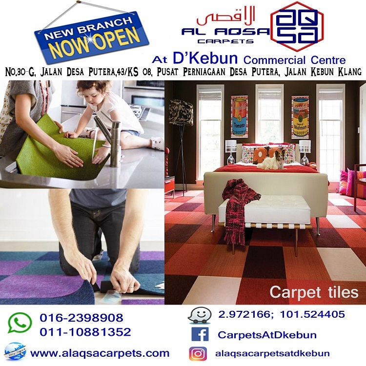 AlAqsa Carpets at Dkebun Commercial Centre Lowest Price Guaranteed Carpet Tiles Murah  AlaqsaCarpets