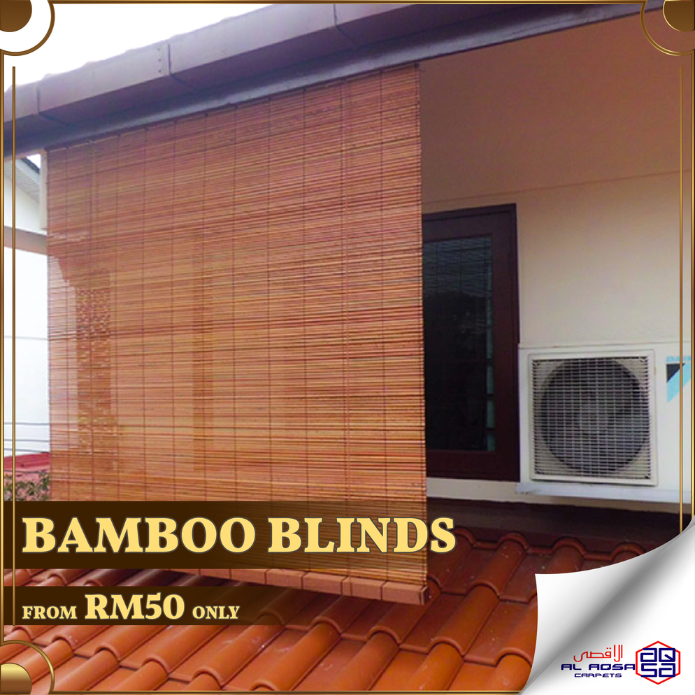 Alaqsa Carpets at DKebun Commercial Centre Murah Offer Bamboo Blinds Nylon New  AlaqsaCarpets