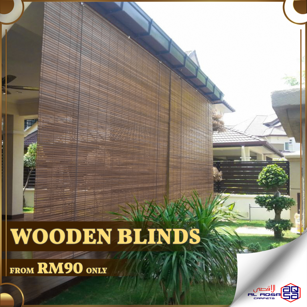 Alaqsa Carpets at DKebun Commercial Centre Murah Offer Wooden Blinds Nylon  AlaqsaCarpets