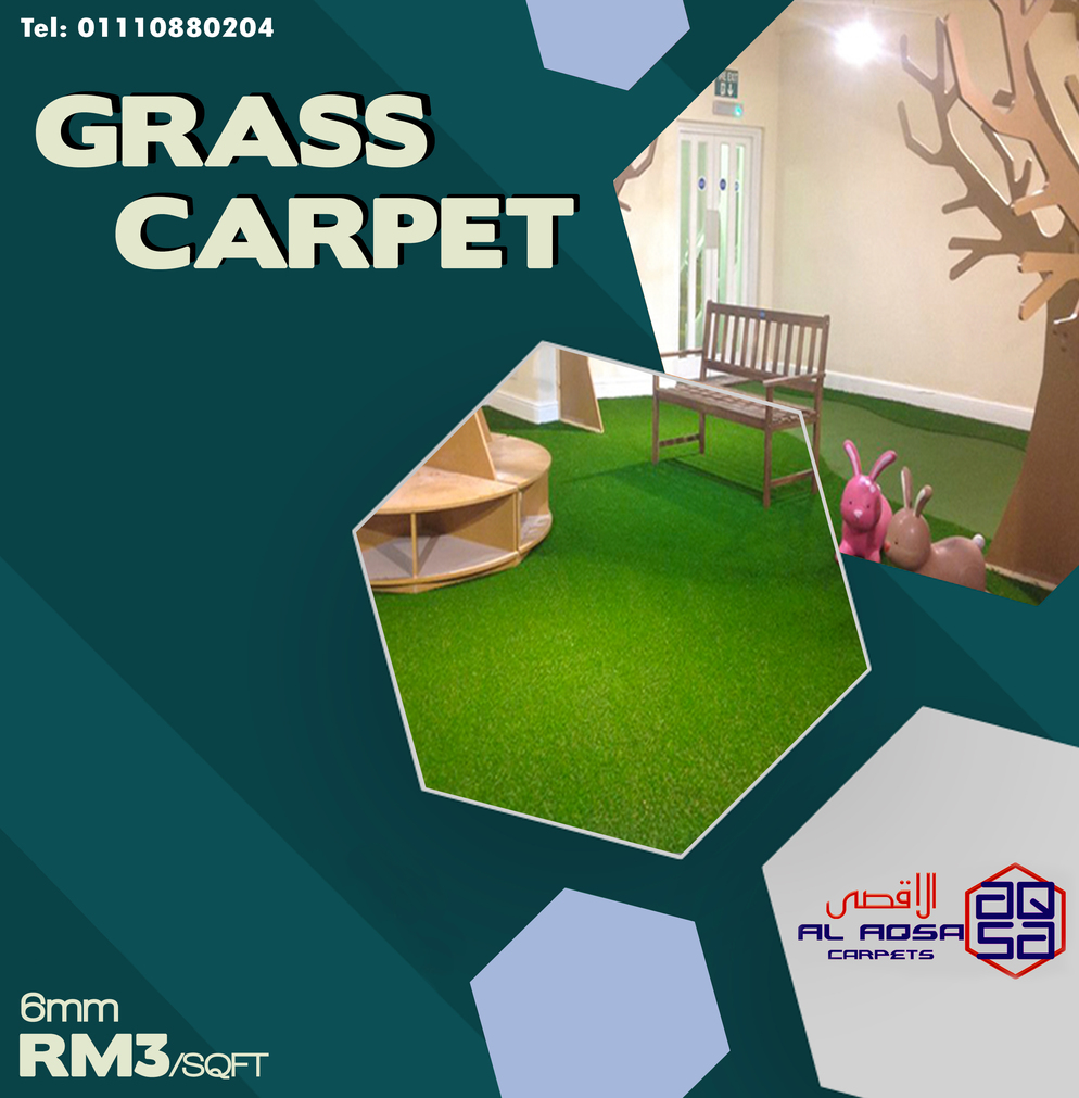 Alaqsa Carpets at Dkebun Commecial Centre Showroom Grass Carpet 6MM  AlaqsaCarpets