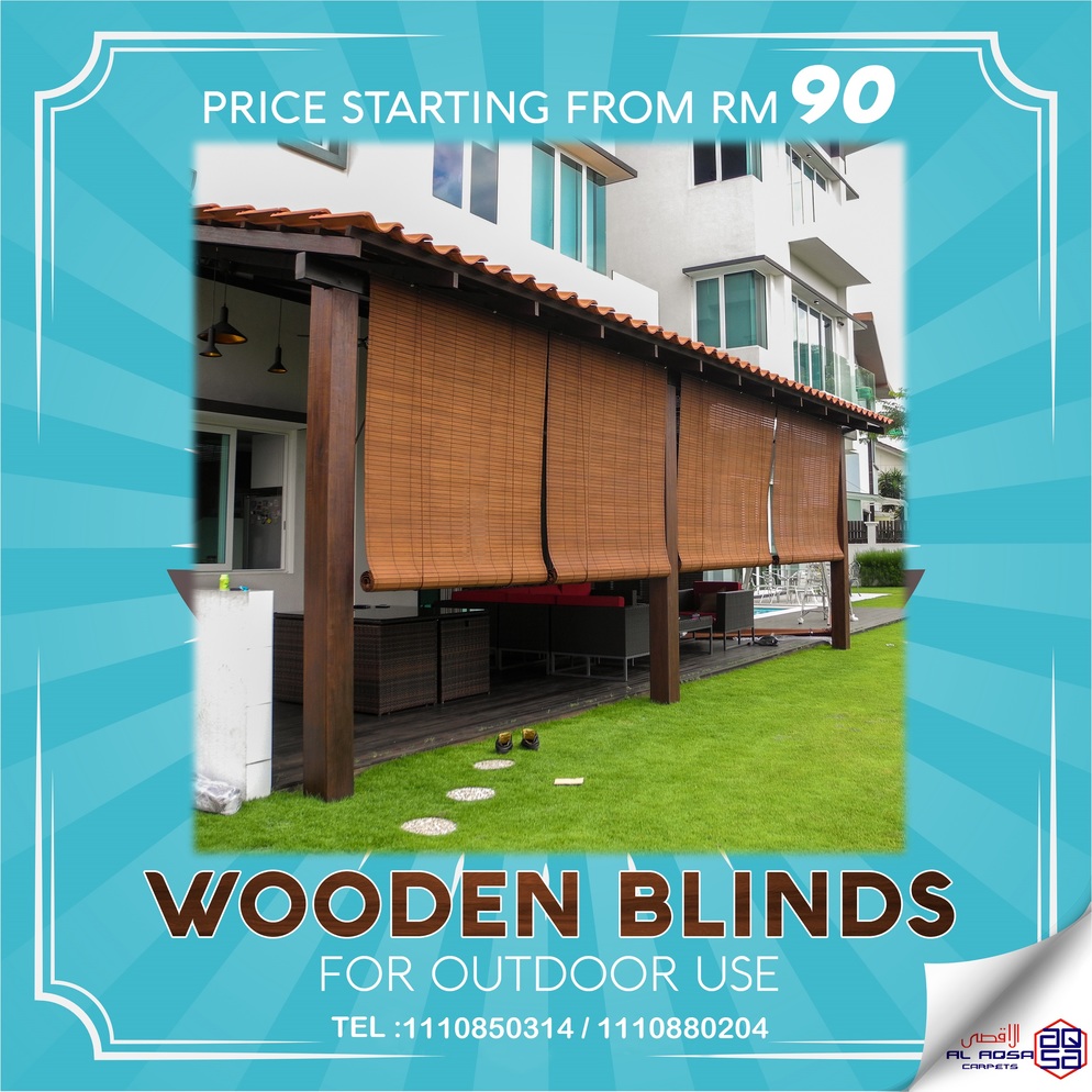 Alaqsa Carpets Now at DKebun Commercial Centre Wooden Blinds Nylon Murah Blinds   AlaqsaCarpets