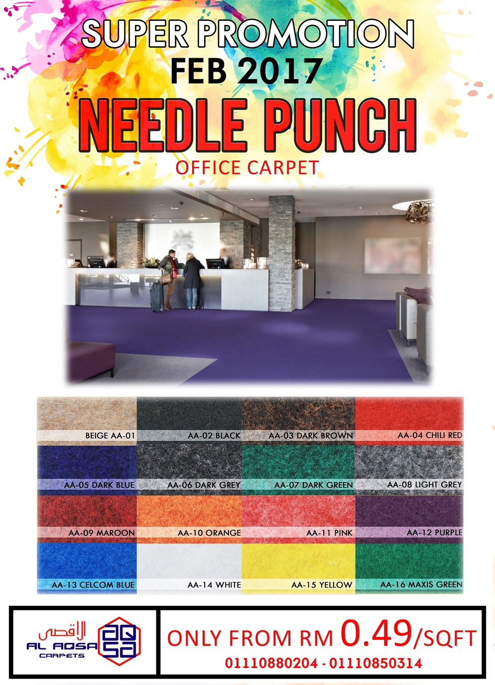 Alaqsa Carpets at Dkebun Commecial Centre Showroom Cheap Needle Punch Carpet  AlaqsaCarpets