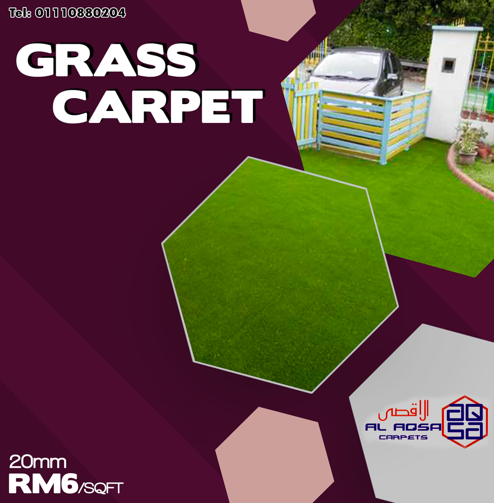 Alaqsa Carpets at Dkebun Commecial Centre Showroom Grass Carpet 20MM  AlaqsaCarpets