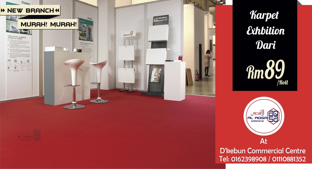 AlAqsa Carpets at Dkebun Commercial Centre Lowest Price Guaranteed AlAqsa Carpets at Dkebun Commercial Centre Lowest Price Guaranteed Meja Banquet Murah  AlaqsaCarpets Karpet Exhbition Murah event   AlaqsaCarpets