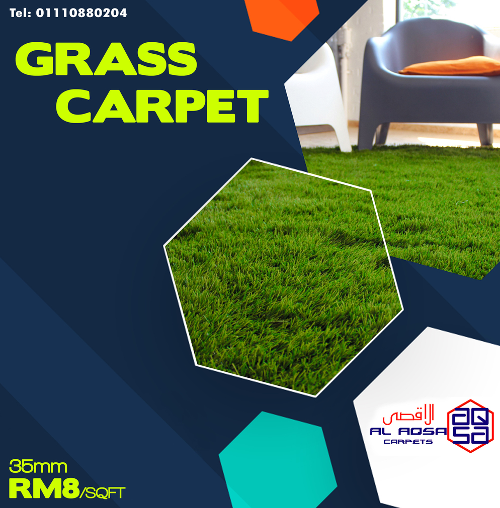 Alaqsa Carpets at Dkebun Commecial Centre Showroom Grass Carpet 35MM  AlaqsaCarpets