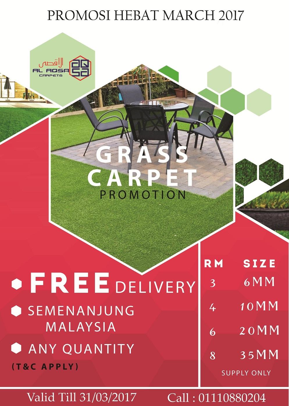 Alaqsa Carpets at Dkebun Commecial Centre Showroom Grass Carpet 35MM Murah  AlaqsaCarpets