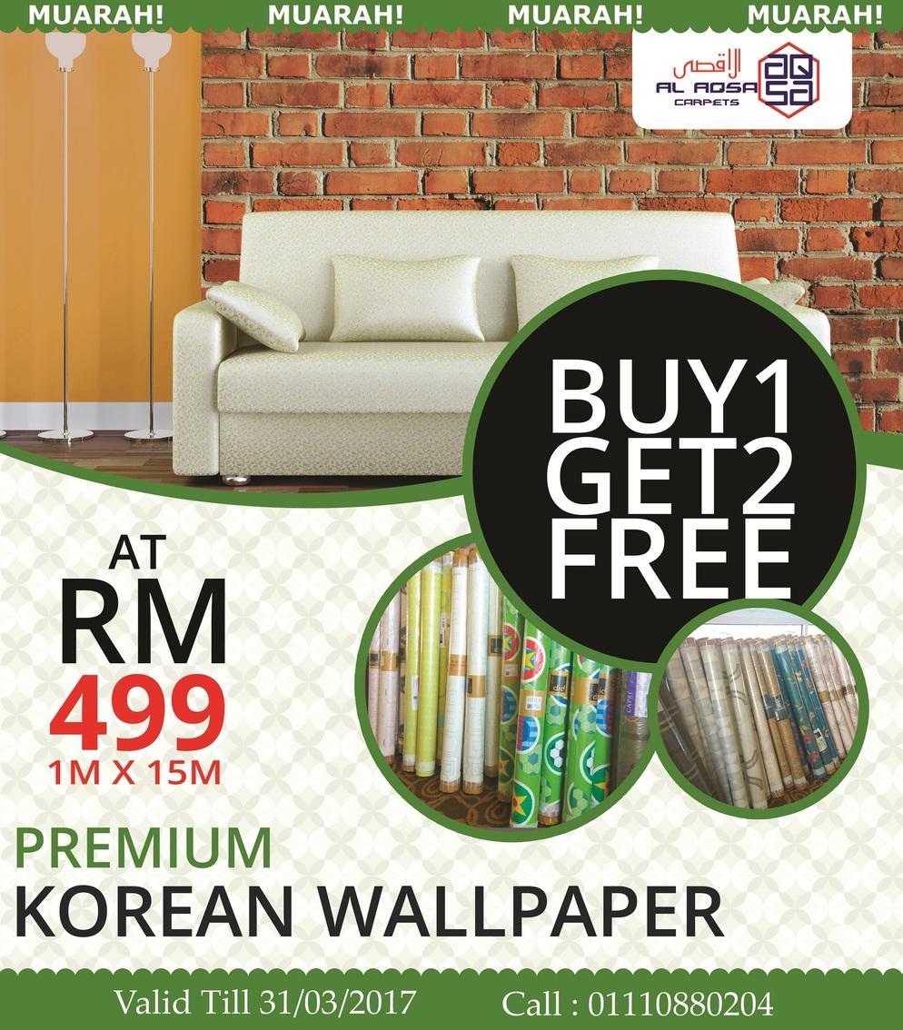 AlAqsa Carpets at Dkebun Commercial Centre Showroom Lowest Price Guaranteed Korean Wallpaper Murah   AlaqsaCarpets