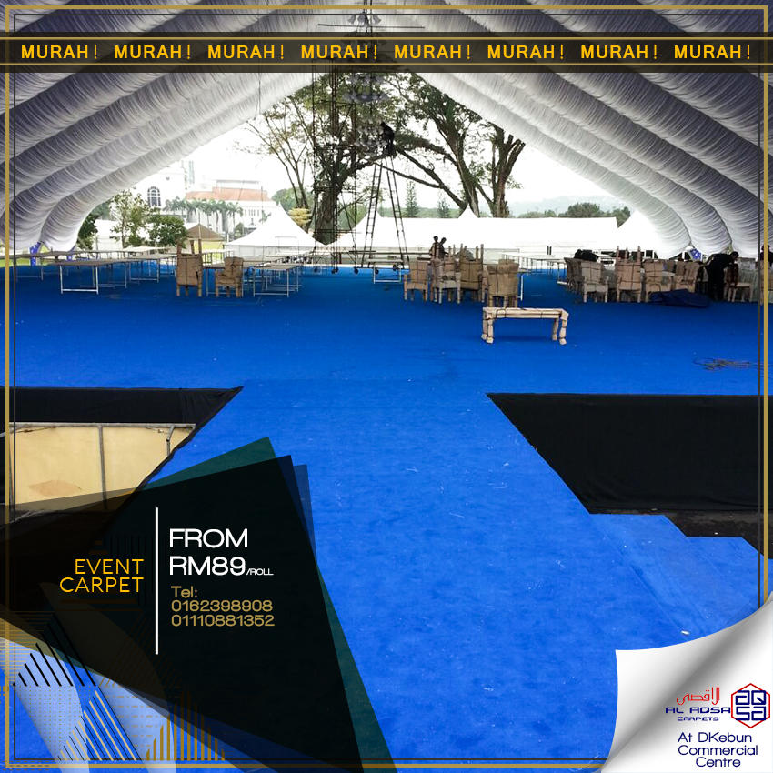 AlAqsa Carpets at Dkebun Commercial Centre Lowest Price Guaranteed Event Carpet Murah  AlaqsaCarpets