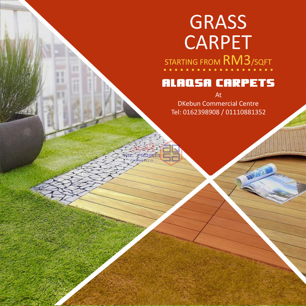AlAqsa Carpets at Dkebun Commercial Centre Lowest Price Guaranteed Grass Carpet Murah  AlaqsaCarpets