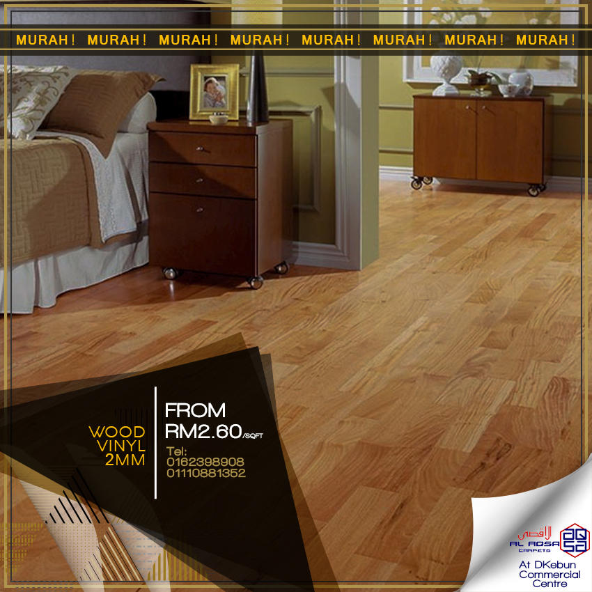 AlAqsa Carpets at Dkebun Commercial Centre Lowest Price Guaranteed Wood Vinyl Carpet Murah  AlaqsaCarpets