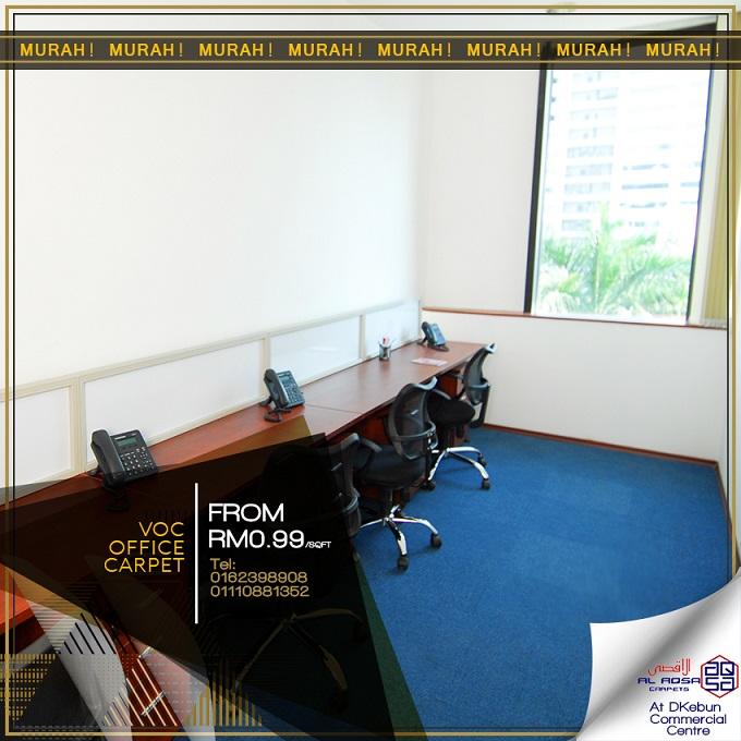 AlAqsa Carpets Showroom at Dkebun Commercial Centre Lowest Price Guaranteed Office Carpet Voc Carpet Murah  AlaqsaCarpets