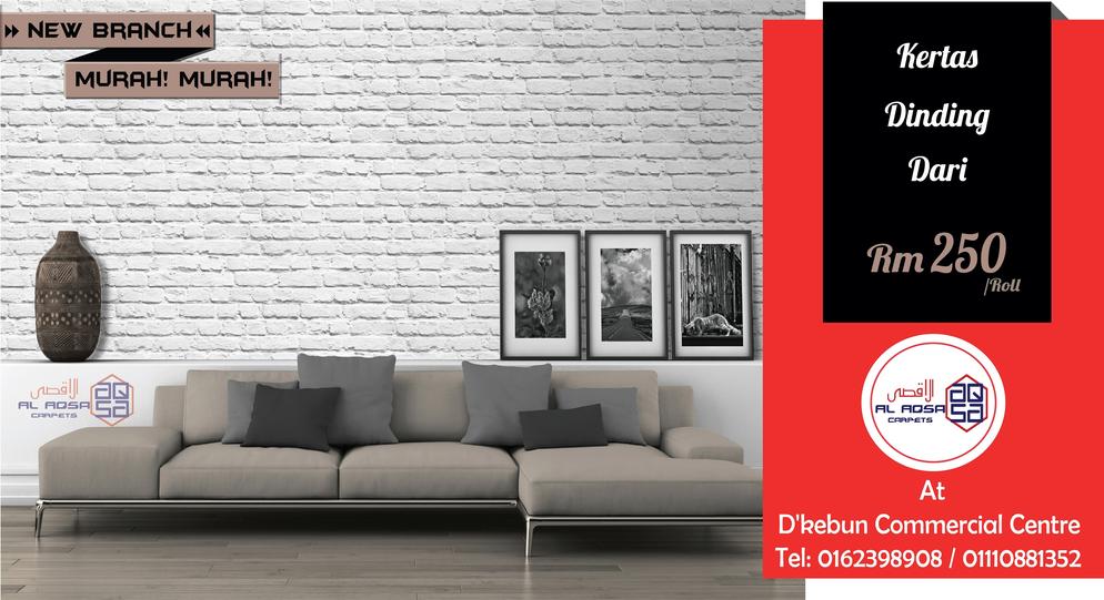 AlAqsa Carpets at Dkebun Commercial Centre Lowest Price Guaranteed Kertas Dinding Murah wallpaper   AlaqsaCarpets