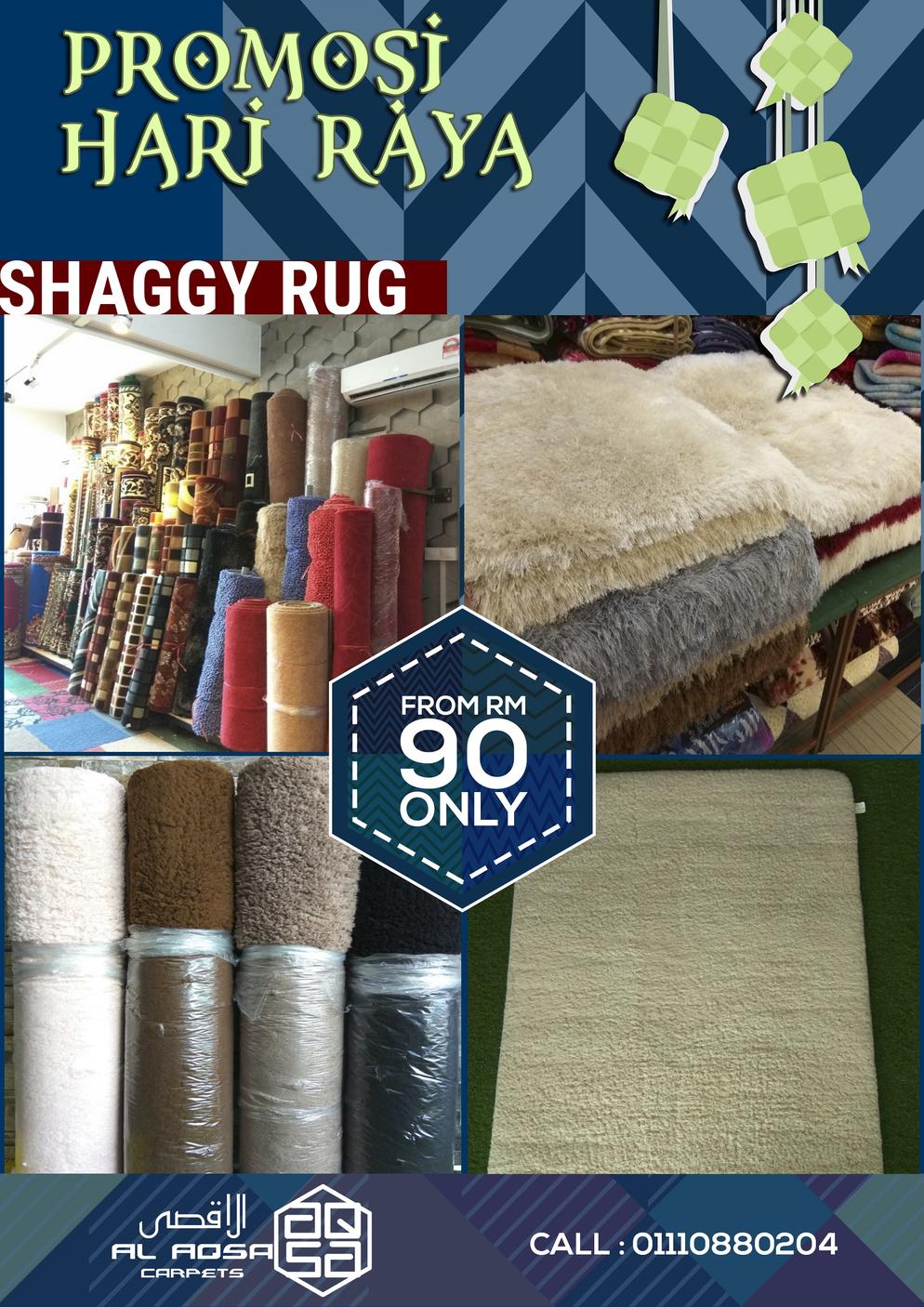 AlAqsa Carpets Showroom at Dkebun Commercial Centre Lowest Price Guaranteed Shaggy Rug  Murah AlaqsaCarpets