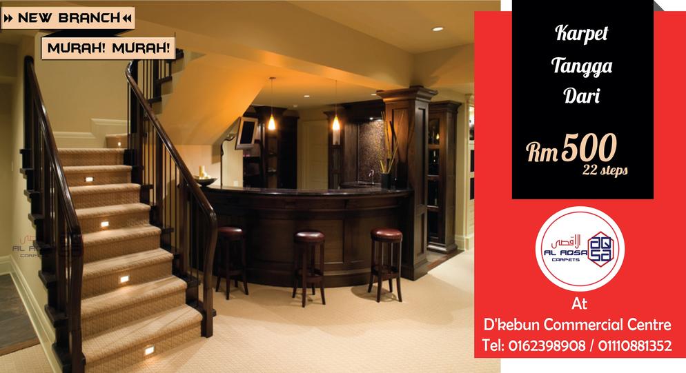 AlAqsa Carpets at Dkebun Commercial Centre Lowest Price Guaranteed Karpet Tangga Murah carpet   AlaqsaCarpets