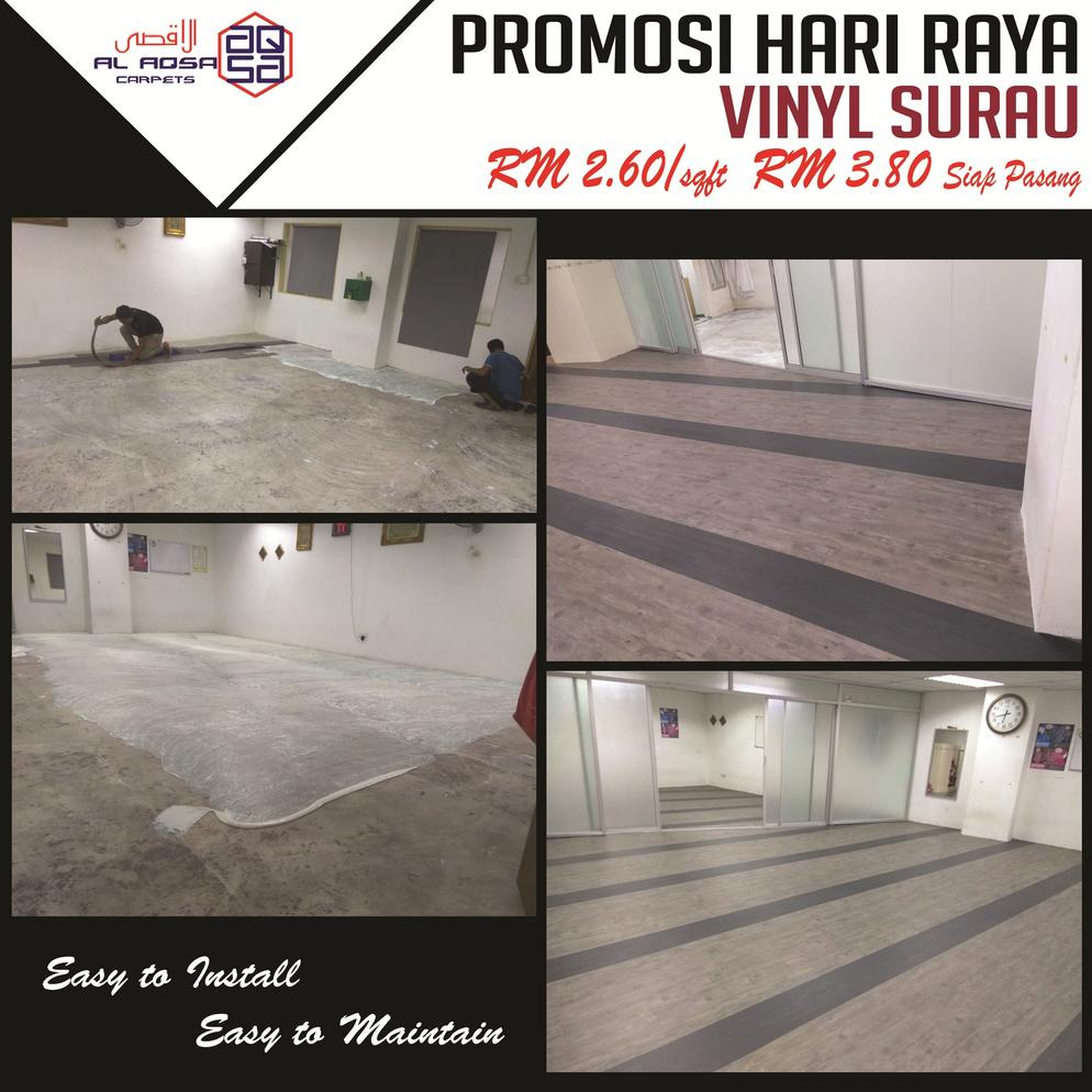 AlAqsa Carpets Showroom at Dkebun Commercial Centre Lowest Price Guaranteed Vinyl Surau Flooring  AlaqsaCarpets