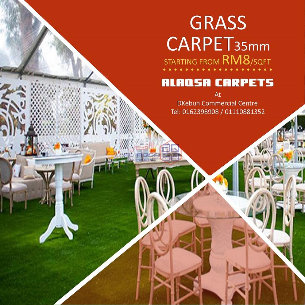 AlAqsa Carpets at Dkebun Commercial Centre Lowest Price Guaranteed Karpet Rumput Murah grass carpet    AlaqsaCarpets