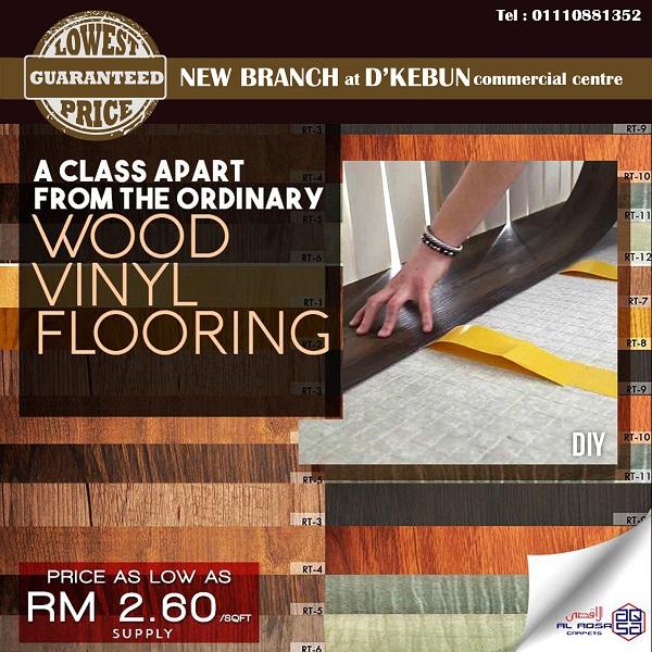AlAqsa Carpets Showroom at Dkebun Commercial Centre Lowest Price Guaranteed Wood Vinyl Carpet Murah  AlaqsaCarpets